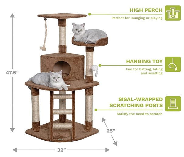 Go Pet Club Cat Tree F49 Dimensions